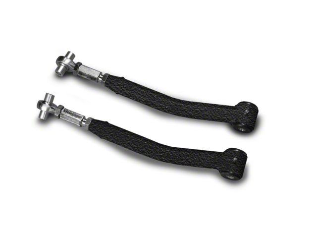 Steinjager Double Adjustable Rear Upper Control Arms for 0 to 5-Inch Lift; Texturized Black (07-18 Jeep Wrangler JK)