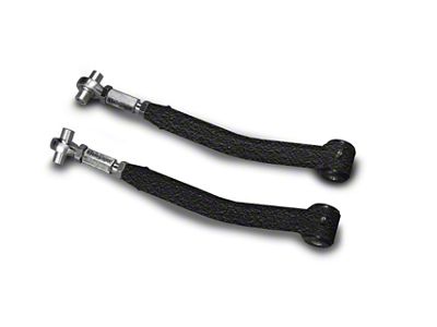 Steinjager Double Adjustable Rear Upper Control Arms for 0 to 5-Inch Lift; Texturized Black (07-18 Jeep Wrangler JK)