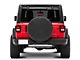 Peace Sign LED Spare Tire Cover; Pink; 30 to 32-Inch Tire Cover (66-18 Jeep CJ5, CJ7, Wrangler YJ, TJ & JK)