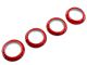 RedRock Air Conditioning Vent Trim Rings; Red (07-18 Jeep Wrangler JK)