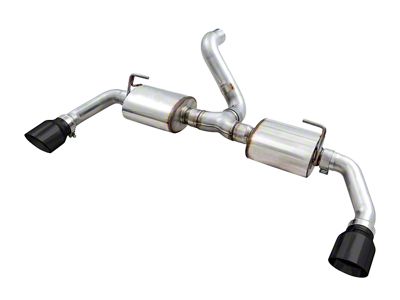 AWE Tread Edition Axle-Back Dual Exhaust with Diamond Black Tips (18-24 2.0L or 3.6L Jeep Wrangler JL)