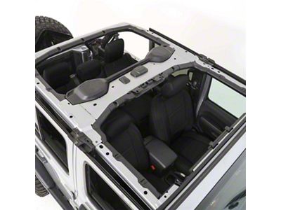 Smittybilt Neoprene Front and Rear Seat Covers; Black (18-24 Jeep Wrangler JL 2-Door, Excluding Rubicon)