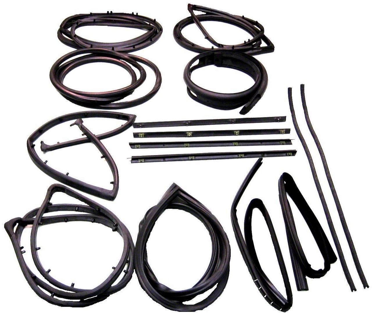 Jeep Wrangler Weatherstrip Kit for Fixed Vent Windows (7385 Jeep CJ5
