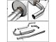 Muffler Catback Exhaust System; Single Tip; Stainless Steel (12-15 Jeep Wrangler JK)