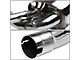 Muffler Catback Exhaust System; Dual-Squared Roll Tip; Stainless Steel (07-16 Jeep Wrangler JK)