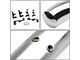 3-Inch Round Side Step Bars; Stainless Steel (18-24 Jeep Wrangler JL 4-Door)