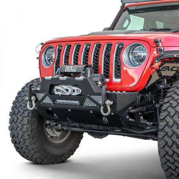 DV8 Offroad Jeep Gladiator Modular Stubby Front Bumper FBJL-02 (20-23 ...