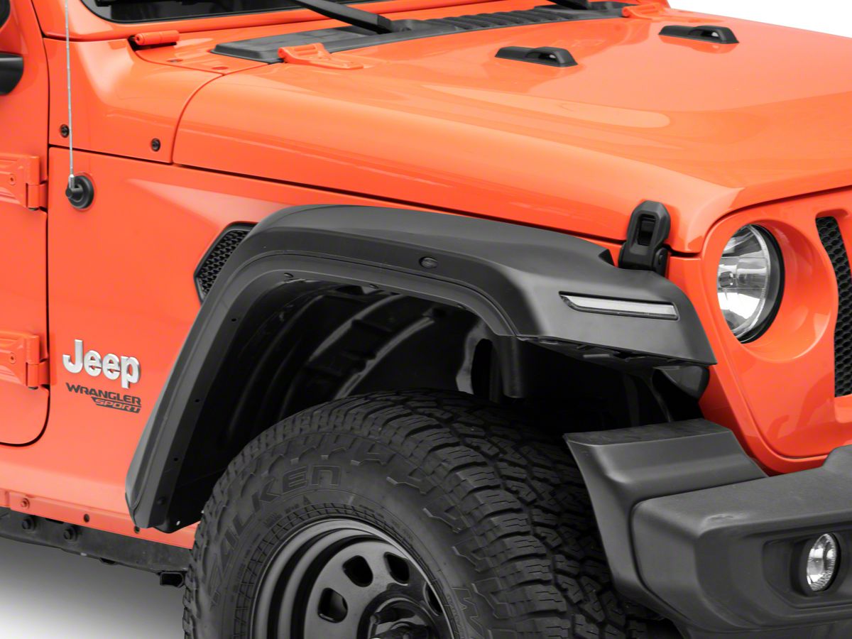 MP Concepts Jeep Wrangler Thanos Front Fender Flares with DRL J143257  (18-23 Jeep Wrangler JL) - Free Shipping