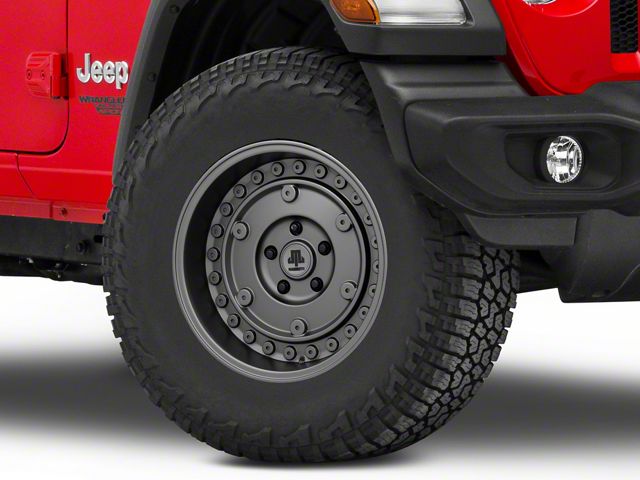 Mammoth Militant Charcoal Wheel; 17x9.5 (18-24 Jeep Wrangler JL)
