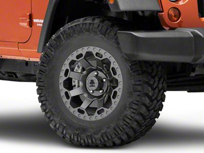 Mammoth Synister Charcoal Wheel; 17x9 (07-18 Jeep Wrangler JK)