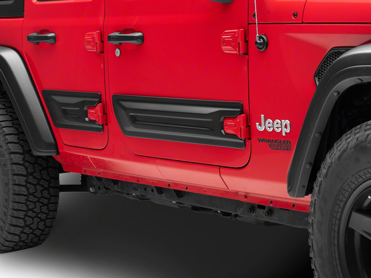 Air Design Jeep Wrangler Door Rocker Panels; Satin Black JE05D26 (18-23 Jeep  Wrangler JL 4-Door) - Free Shipping