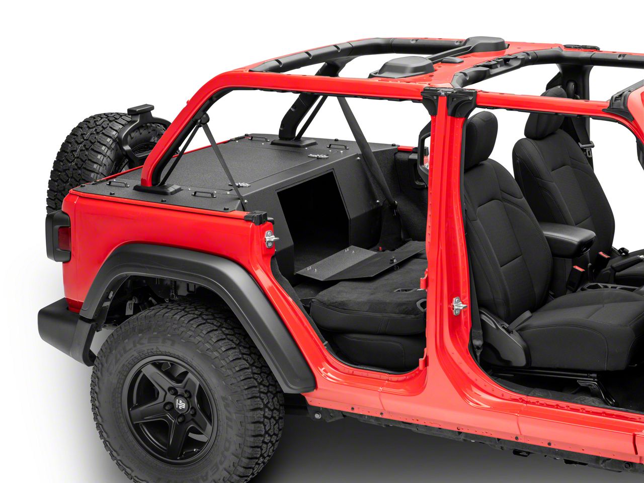 DV8 Offroad Jeep Wrangler Rear Storage Security Cover JLRS-01 (18-23 Jeep  Wrangler JL 4-Door, Excluding 4xe) Free Shipping