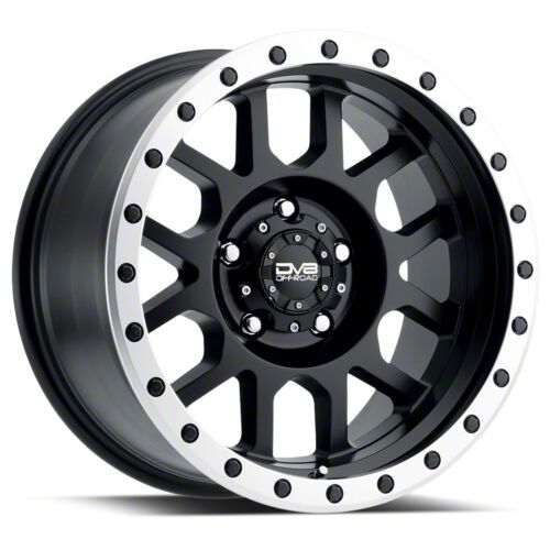 Dv8 Offroad Jeep Wrangler 8 Simulated Beadlock Matte Black Wheel 17x9 8b 07 18 Jeep Wrangler Jk