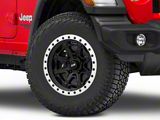 DV8 Offroad 886 Simulated Beadlock Matte Black Wheel; 17x9 (18-24 Jeep Wrangler JL)