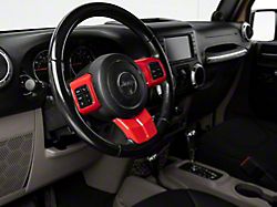 Alterum Steering Wheel Trim; Red (11-18 Jeep Wrangler JK)