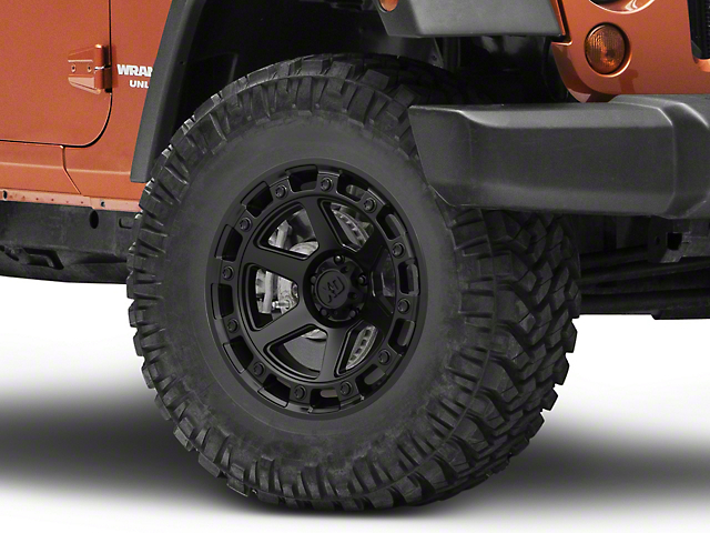 XD Raid Satin Black Wheel; 17x9 (20-22 Jeep Gladiator JT)