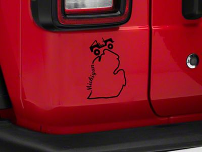 SEC10 State Silhouette Decal; Michigan (Universal; Some Adaptation May Be Required)