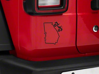 SEC10 State Silhouette Decal; Georgia (Universal; Some Adaptation May Be Required)