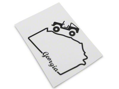 SEC10 State Silhouette Decal; Georgia (Universal; Some Adaptation May Be Required)