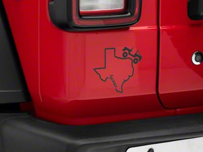 SEC10 State Silhouette Decal; Texas (Universal; Some Adaptation May Be Required)