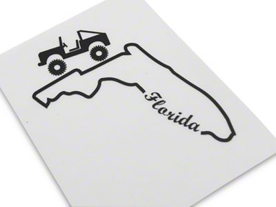 SEC10 State Silhouette Decal; Florida (Universal; Some Adaptation May Be Required)