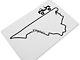 SEC10 State Silhouette Decal; Virginia (Universal; Some Adaptation May Be Required)