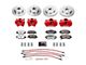 PowerStop Front and Rear Big Brake Conversion Kit with Brake Hoses; Red Calipers (07-18 Jeep Wrangler JK)