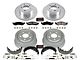 PowerStop Z23 Evolution Brake Rotor, Pad and Drum Kit; Front and Rear (01-06 Jeep Wrangler TJ w/ Rear Drum Brakes)