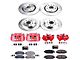 PowerStop Z23 Evolution Sport Brake Rotor, Pad and Caliper Kit; Front and Rear (18-24 Jeep Wrangler JL Rubicon, Sahara, Excluding 4xe & Rubicon 392)