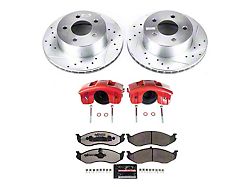 PowerStop Z36 Extreme Truck and Tow Brake Rotor, Pad and Caliper Kit; Front (90-98 Jeep Wrangler YJ & TJ; 1999 Jeep Wrangler TJ w/ 3-1/4-Inch Composite Rotors)