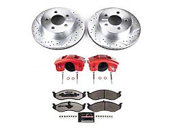 PowerStop Z36 Extreme Truck and Tow Brake Rotor, Pad and Caliper Kit; Front (1999 Jeep Wrangler TJ w/ 3-Inch Cast Rotors; 00-06 Jeep Wrangler TJ)