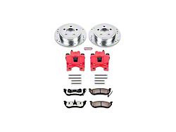 PowerStop Z36 Extreme Truck and Tow Brake Rotor, Pad and Caliper Kit; Rear (03-06 Jeep Wrangler TJ w/ Rear Disc Brakes)