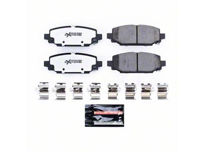PowerStop Z36 Extreme Truck and Tow Carbon-Fiber Ceramic Brake Pads; Rear Pair (18-24 Jeep Wrangler JL, Excluding 4xe, Rubicon & Sahara)