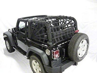 Dirty Dog 4x4 Full Spider Netting Kit (07-18 Jeep Wrangler JK 2-Door)