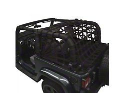 Dirty Dog 4x4 3-Piece Rear Spider Netting Kit (07-18 Jeep Wrangler JK 2-Door)