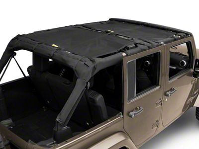 Dirty Dog 4x4 Front and Rear Seat Sun Screen (07-18 Jeep Wrangler JK 4-Door)