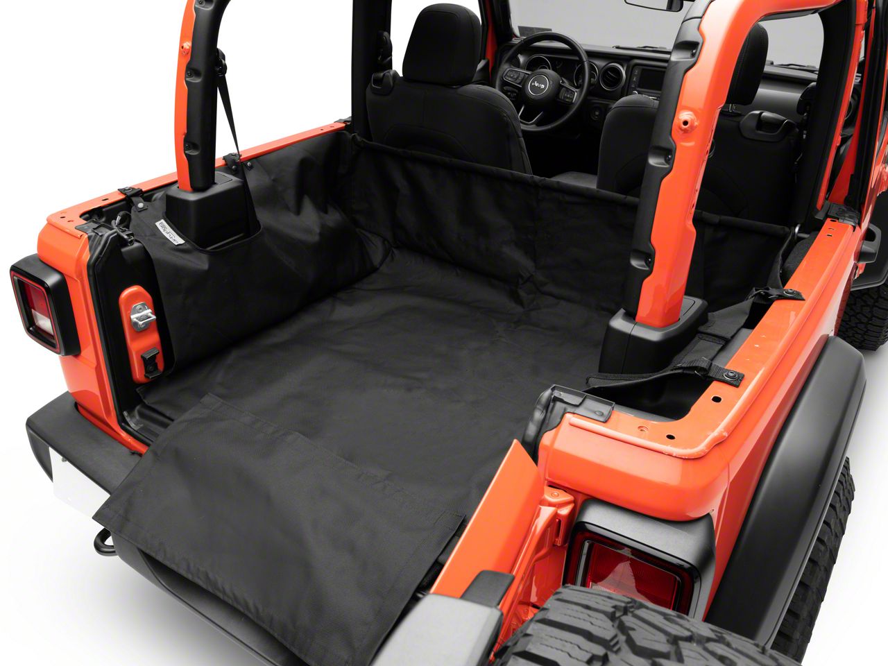 Dirty Dog 4x4 Jeep Wrangler Cargo Liner; Black JL2CL19BK (18-23 Jeep  Wrangler JL 2-Door) Free Shipping