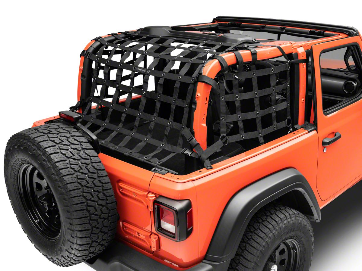 Dirty Dog 4x4 Jeep Wrangler 3-Piece Rear Netting Kit J143587-JL (18-23 Jeep  Wrangler JL 2-Door) - Free Shipping