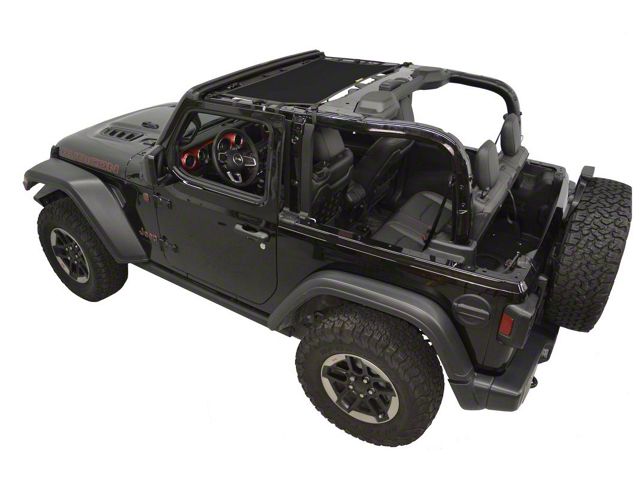 Dirty Dog 4x4 Front Seat Sun Screen (18-24 Jeep Wrangler JL 2-Door)