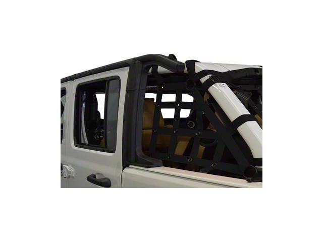 Dirty Dog 4x4 Cargo Side Netting Kit (18-24 Jeep Wrangler JL 4-Door)