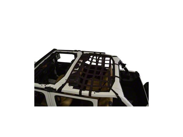 Dirty Dog 4x4 Rear Seat Netting (18-23 Jeep Wrangler JL 4-Door)