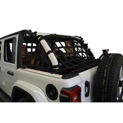 BESTAOO Rear Seat Mesh Cargo Net Barrier For Jeep Wrangler JK JL JT (2/4 Door)