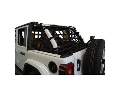 Dirty Dog 4x4 3-Piece Rear Netting Kit (18-24 Jeep Wrangler JL 4-Door)