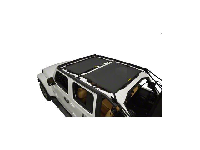 Dirty Dog 4x4 Front and Rear Seat Sun Screen (18-23 Jeep Wrangler JL 4-Door)