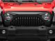 Gladiator Series Grille; Matte Black (18-24 Jeep Wrangler JL)