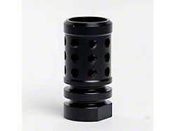 Perforated Hole Design AR-15 Rifle Barrel Antenna Tip Flash Hider; Black (Universal; Some Adaptation May Be Required)