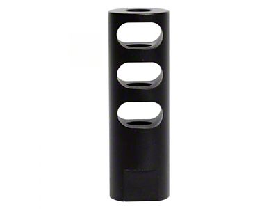 Suppressed Design AR-15 Rifle Barrel Antenna Tip Flash Hider; Black (Universal; Some Adaptation May Be Required)