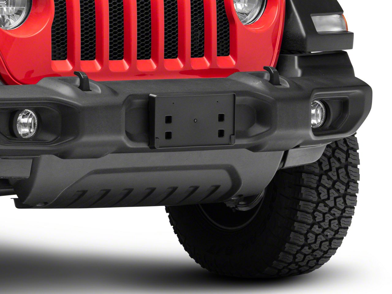 Jeep wrangler license plate deals frame front