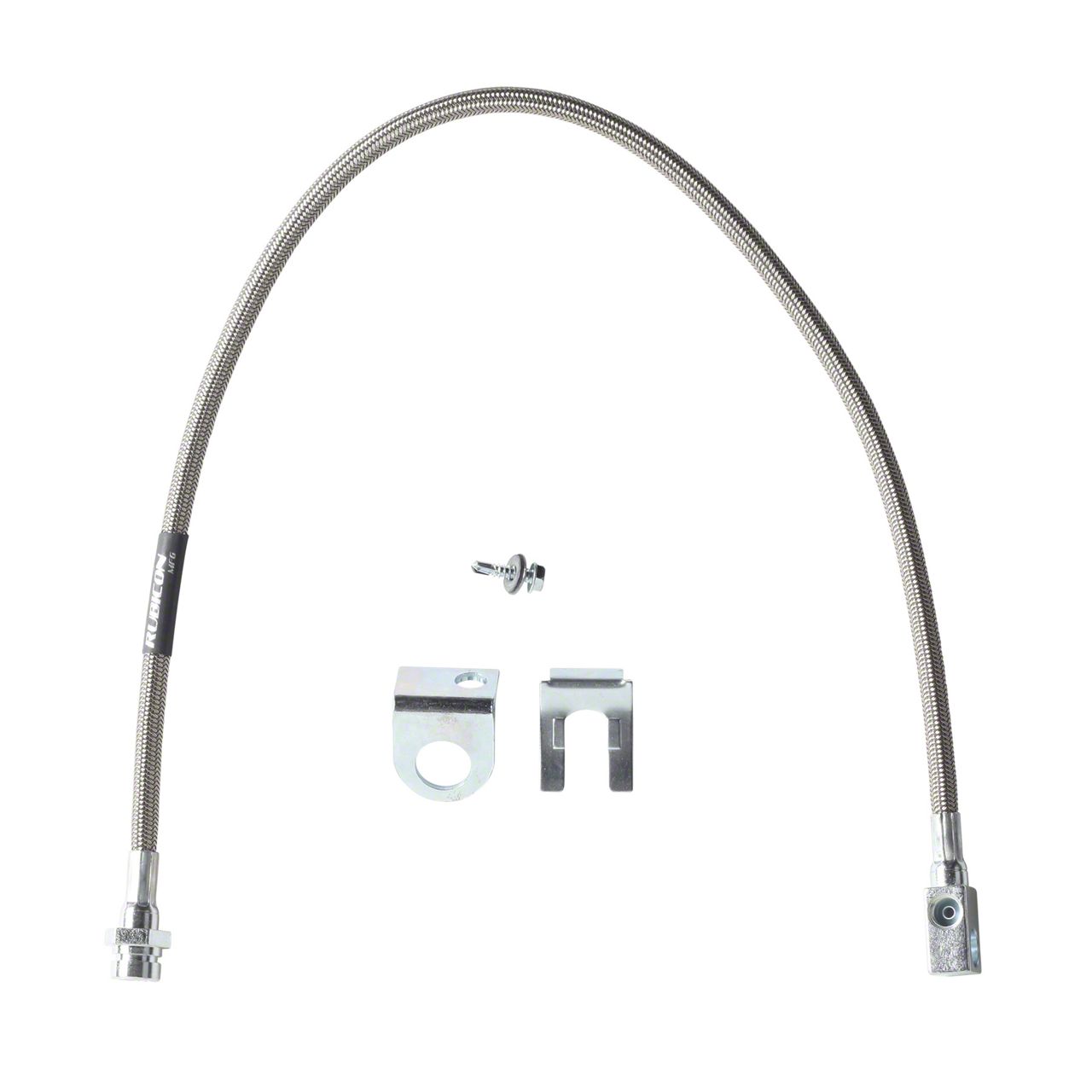 Rubicon Express Jeep Wrangler Rear Stainless Steel Brake Line for 3.55