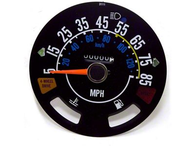Speedometer Gauge (80-86 Jeep CJ5 & CJ7)